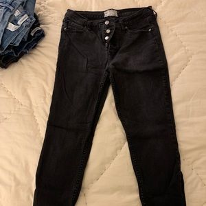 Free people black skinny jeans